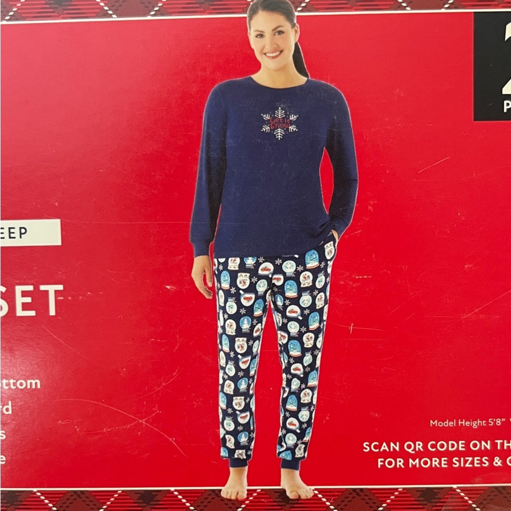 Member’s Mark XXL Women’s Let It Snow Pajama Set New #cozy #comfort #sleep